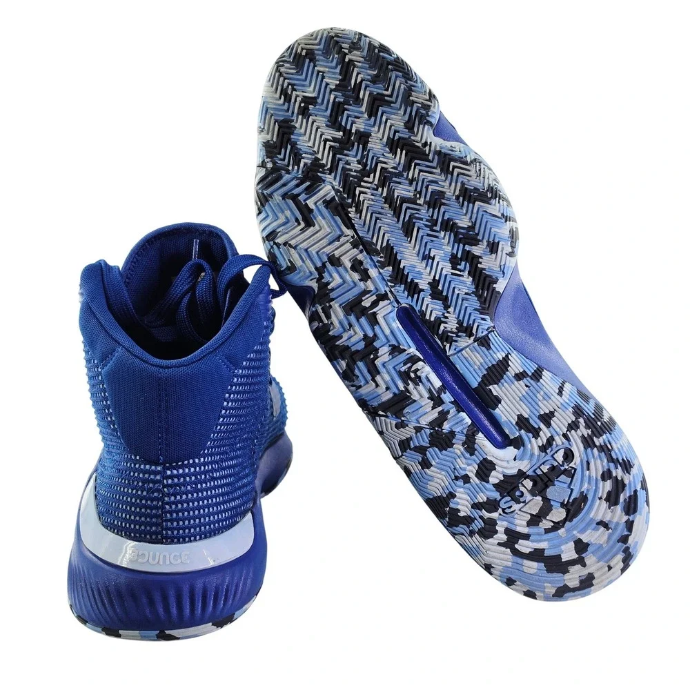 Adidas Pro Bounce 2019 High Mens Basketball Shoes Blue White‎ EF0473 Size 10